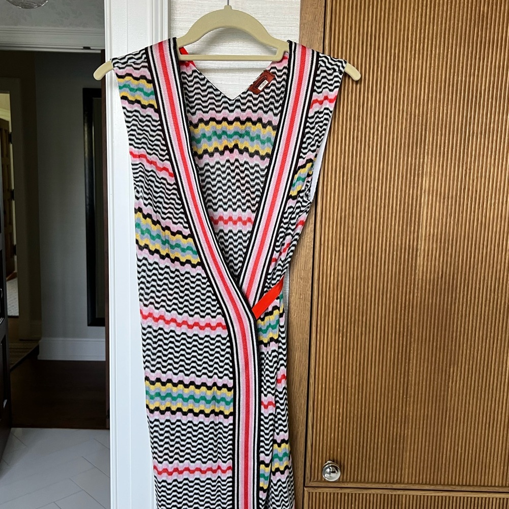 Missoni Zigzag Patterned Coverup wrap dress sz IT42/US6
